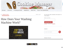 Tablet Screenshot of cookingmanager.com